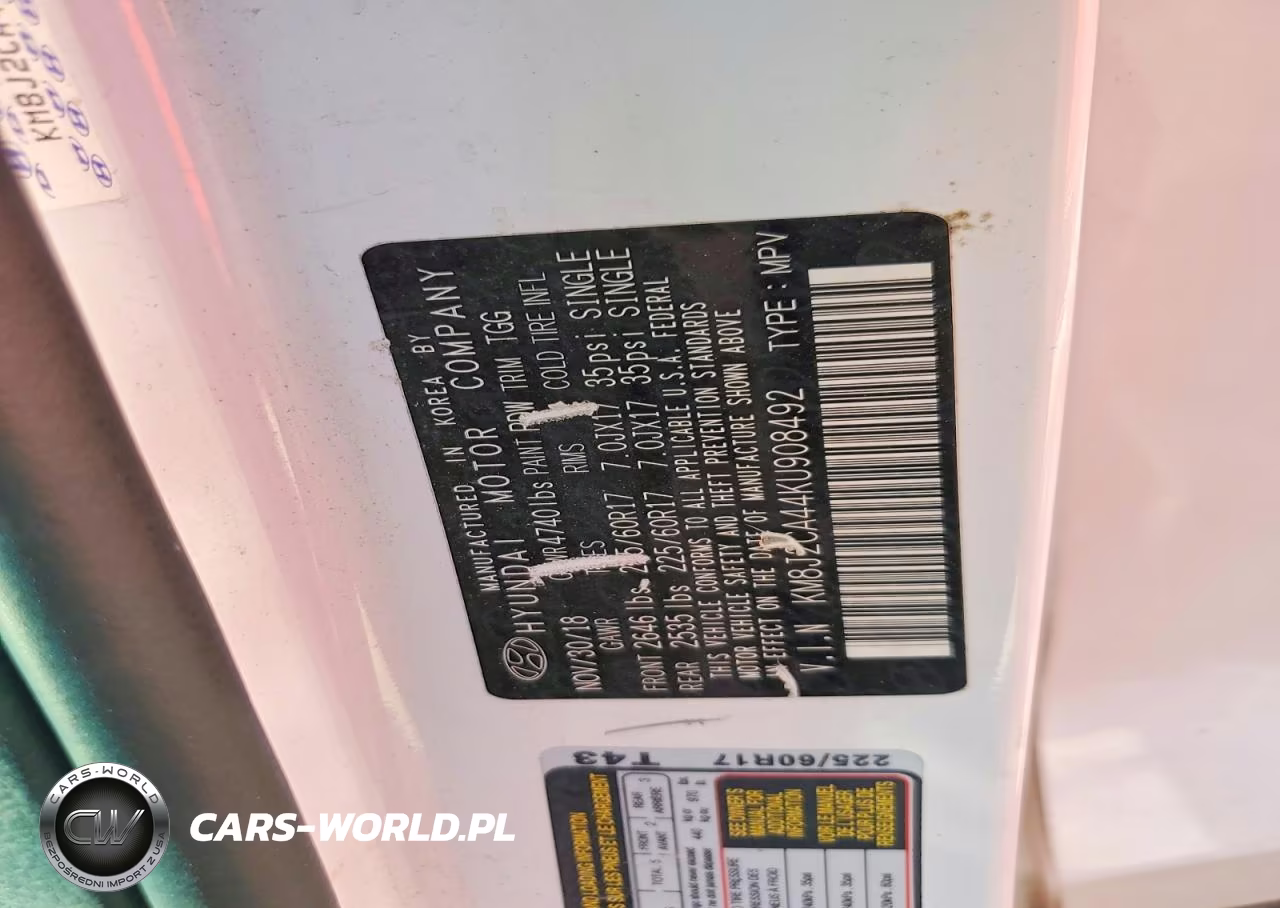 2019 Hyundai Tucson Se VIN:KM8J2CA44KU908492 - 13