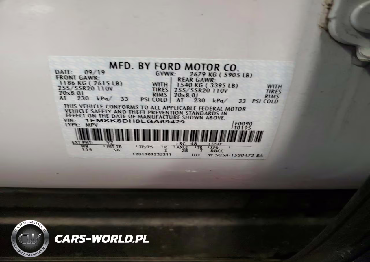 2020 Ford Explorer Xlt VIN:1FMSK8DH8LGA69429 - 14