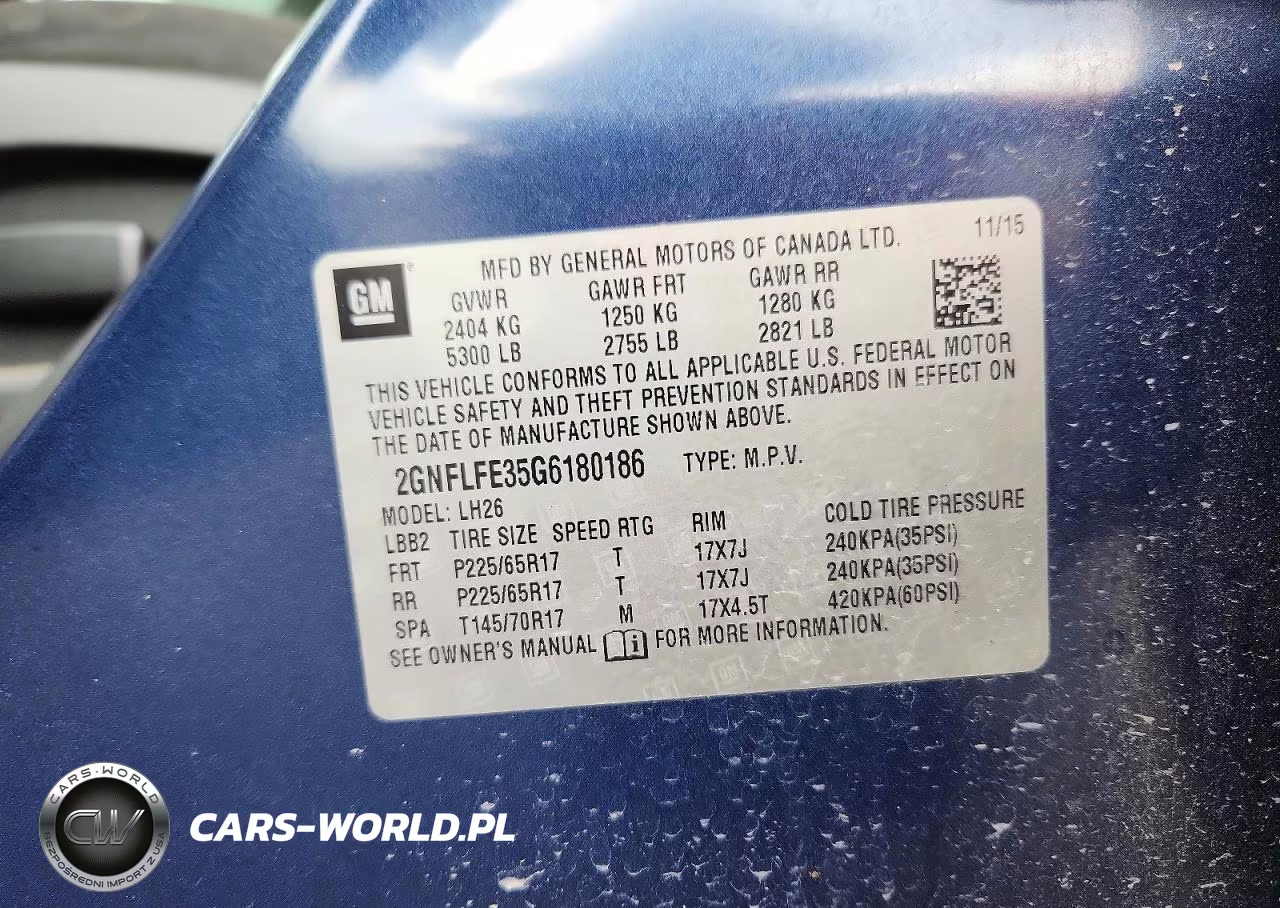 2016 Chevrolet Equinox Lt VIN:2GNFLFE35G6180186 - 14