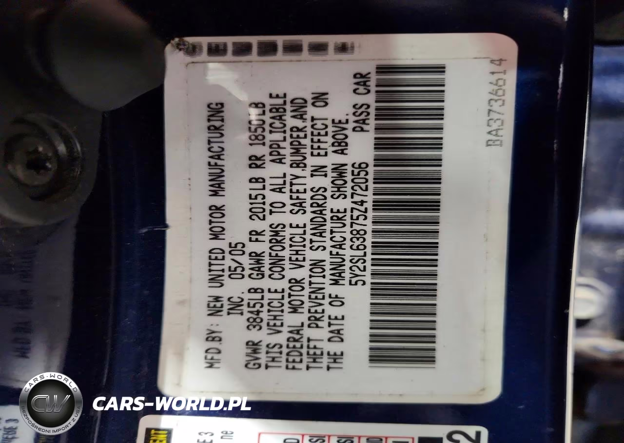 2005 Pontiac Vibe VIN:5Y2SL63875Z472056 - 12