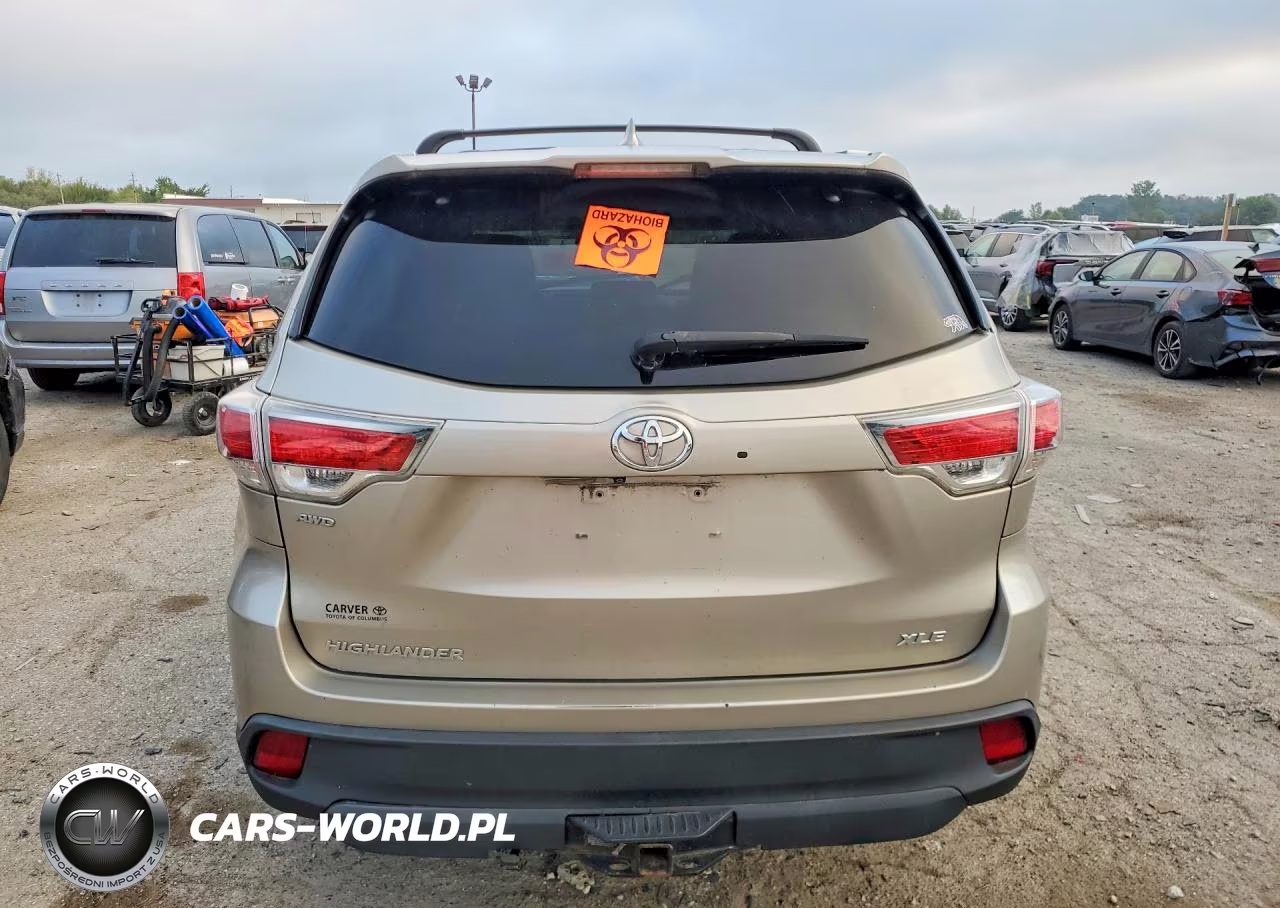 2015 Toyota Highlander Xle VIN:5TDJKRFH4FS131860 - 6