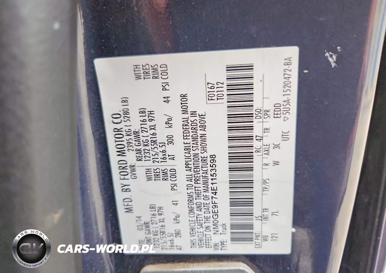 2014 Ford Transit Connect Xlt VIN:NM0GE9F74E1153598 - 13