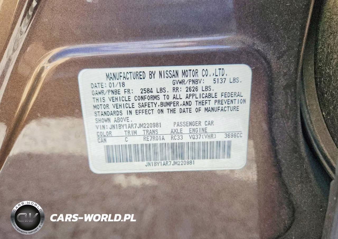 2018 Infiniti Q70 3.7 Luxe VIN:JN1BY1AR7JM220981 - 12
