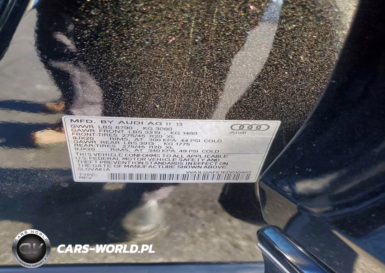 2014 Audi Q7 Premium Plus VIN:WA1LGAFE1ED010483 - 13
