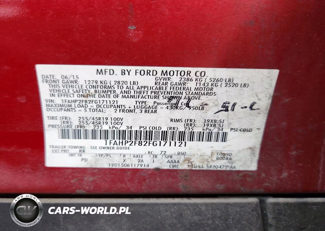 2015 Ford Taurus Limited VIN:1FAHP2F82FG171121 - 13
