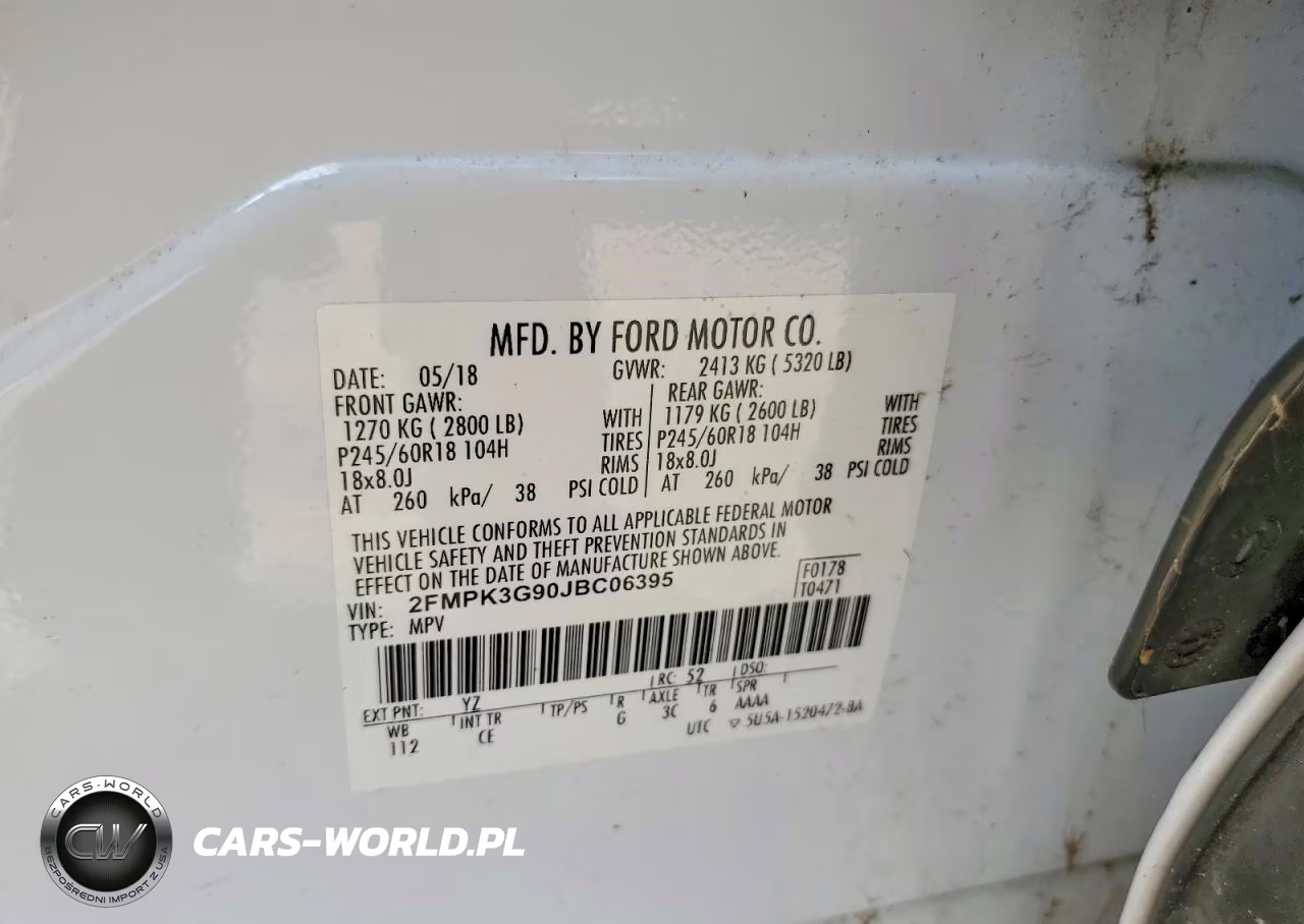 2018 Ford Edge Se VIN:2FMPK3G90JBC06395 - 12