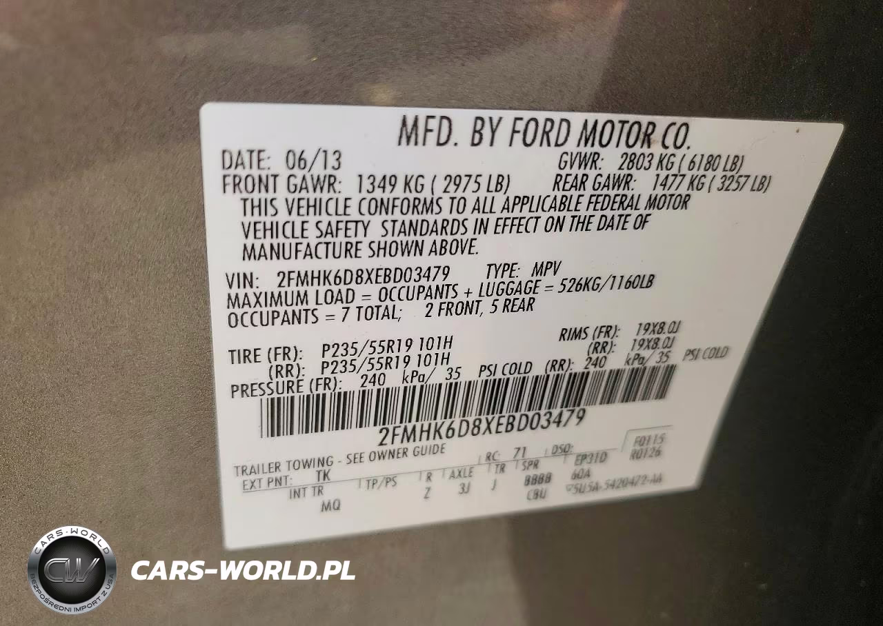 2014 Ford Flex Limited VIN:2FMHK6D8XEBD03479 - 14