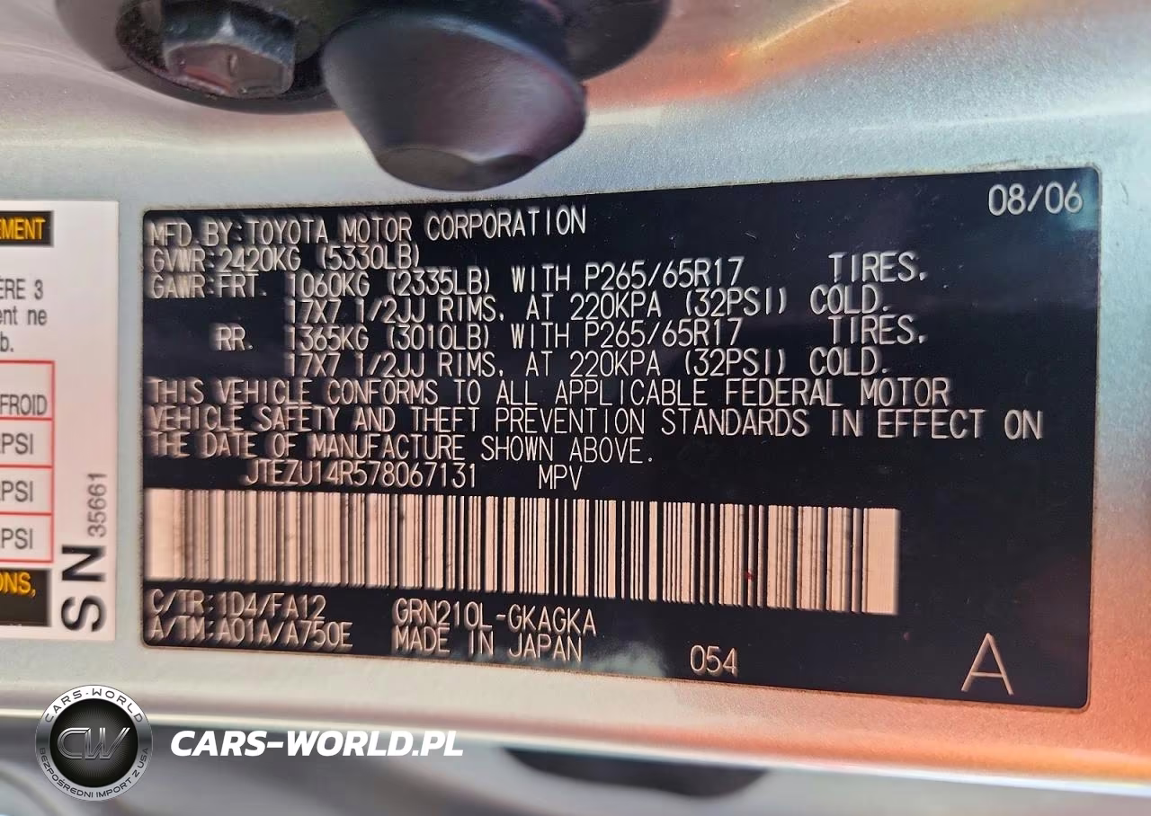 2007 Toyota 4Runner Sr5 VIN:JTEZU14R578067131 - 13