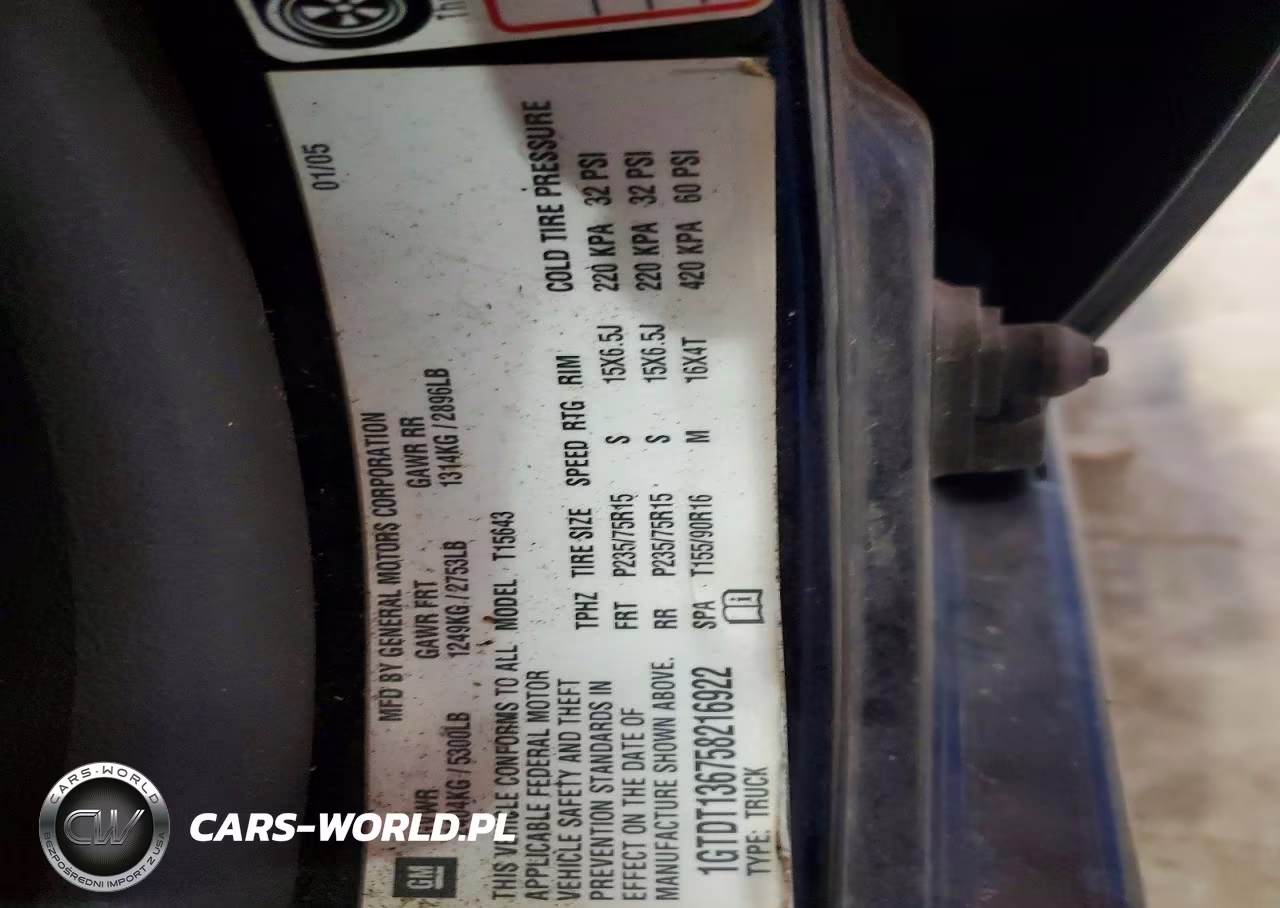 2005 GMC Canyon VIN:1GTDT136758216922 - 12