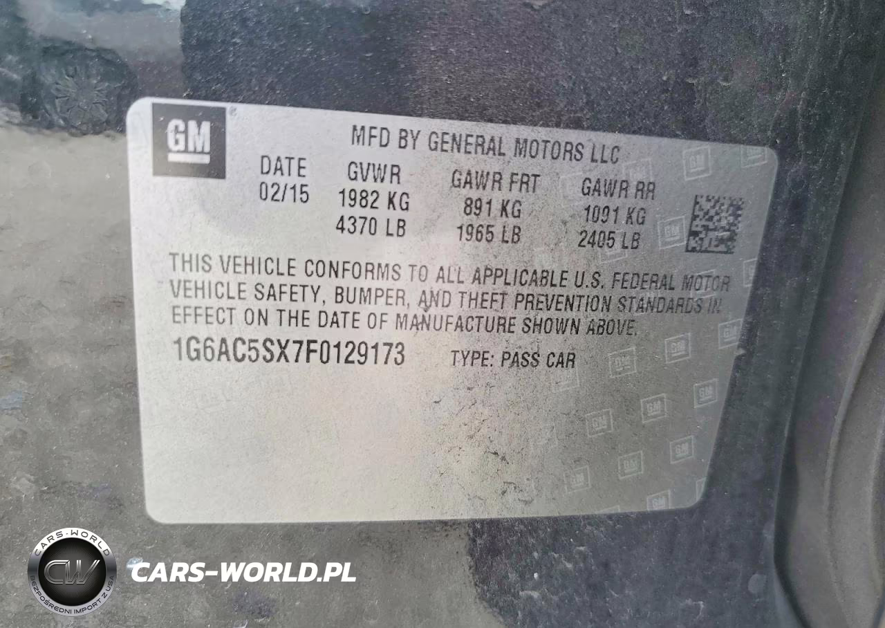 2015 Cadillac Ats Performance VIN:1G6AC5SX7F0129173 - 13