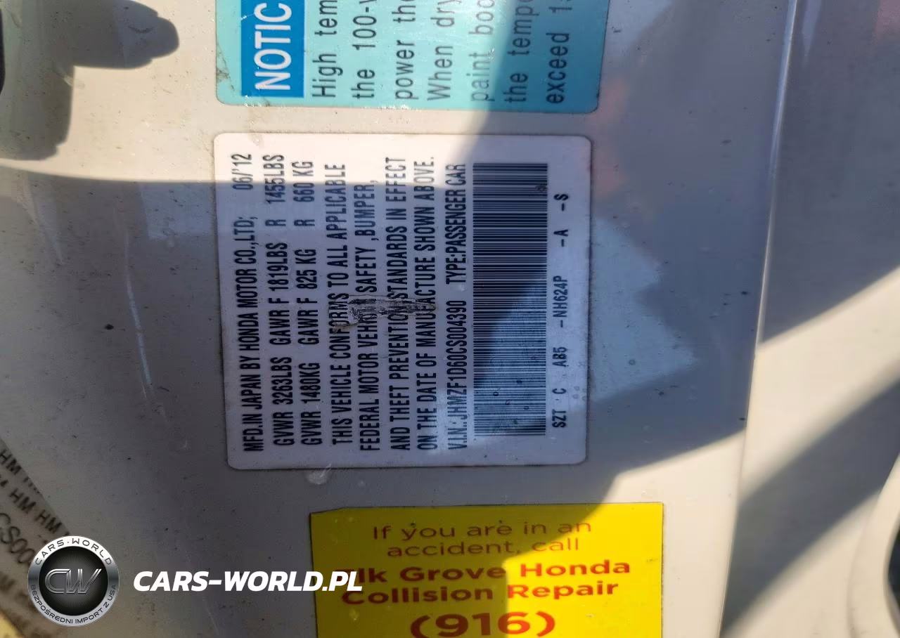 2012 Honda Cr-Z Ex VIN:JHMZF1D60CS004390 - 12