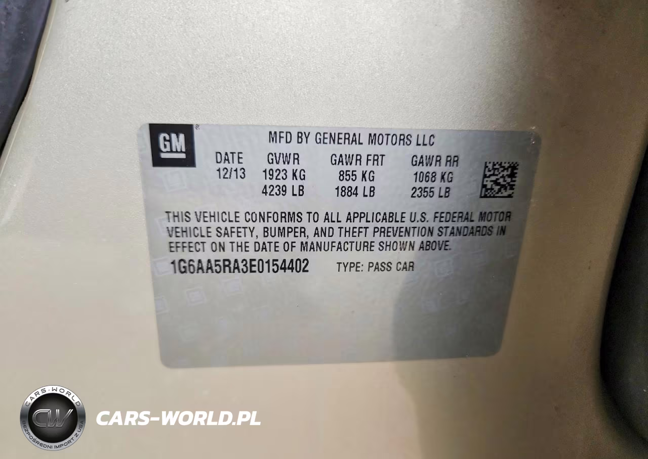 2014 Cadillac Ats VIN:1G6AA5RA3E0154402 - 12