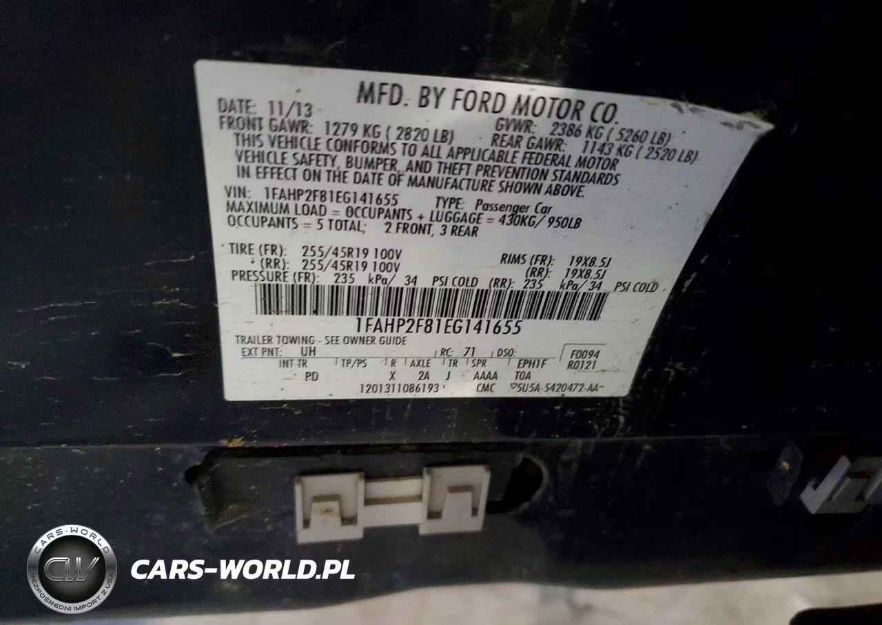 2014 Ford Taurus Limited VIN:1FAHP2F81EG141655 - 12