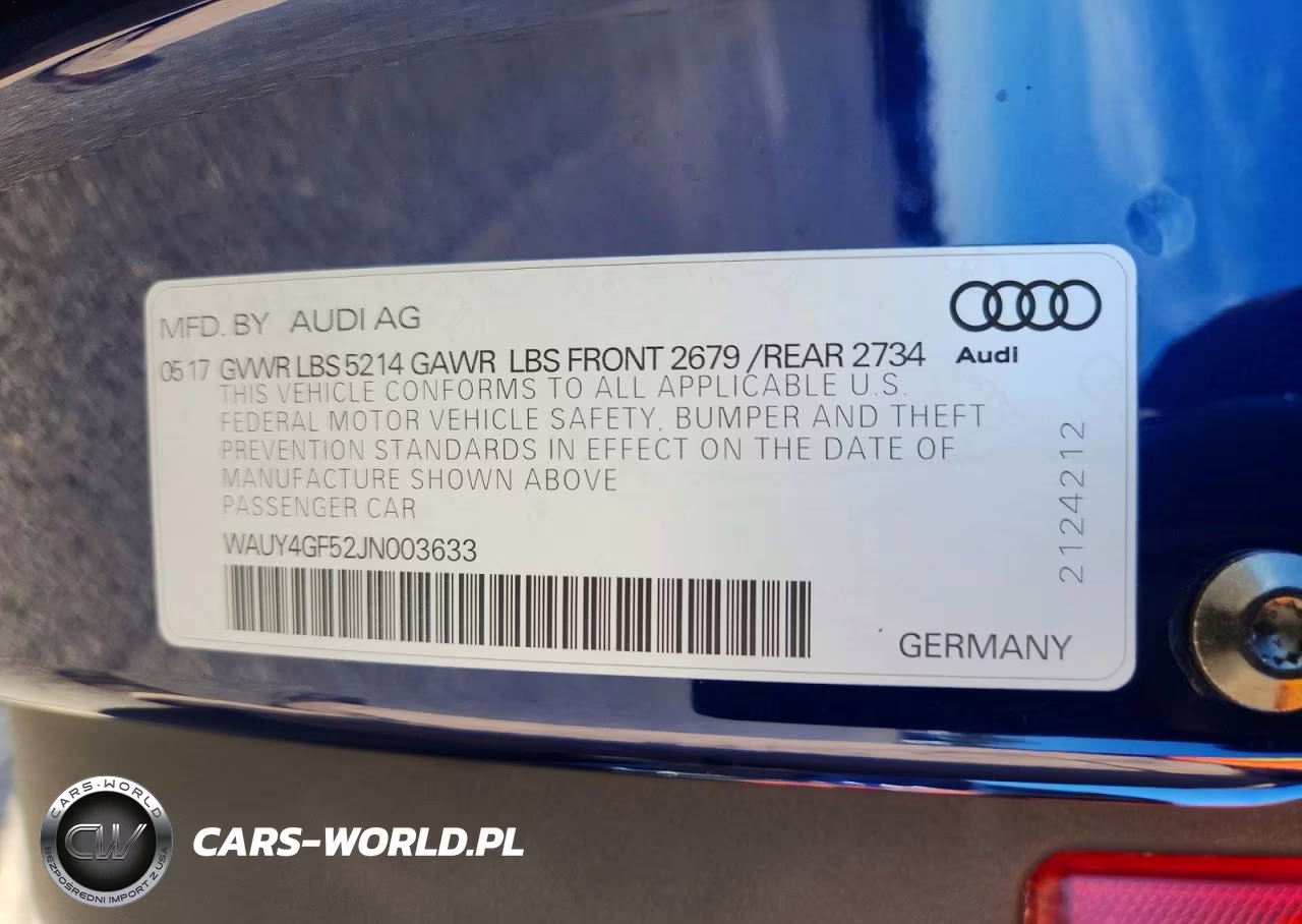 2018 Audi S5 Premium Plus VIN:WAUY4GF52JN003633 - 12
