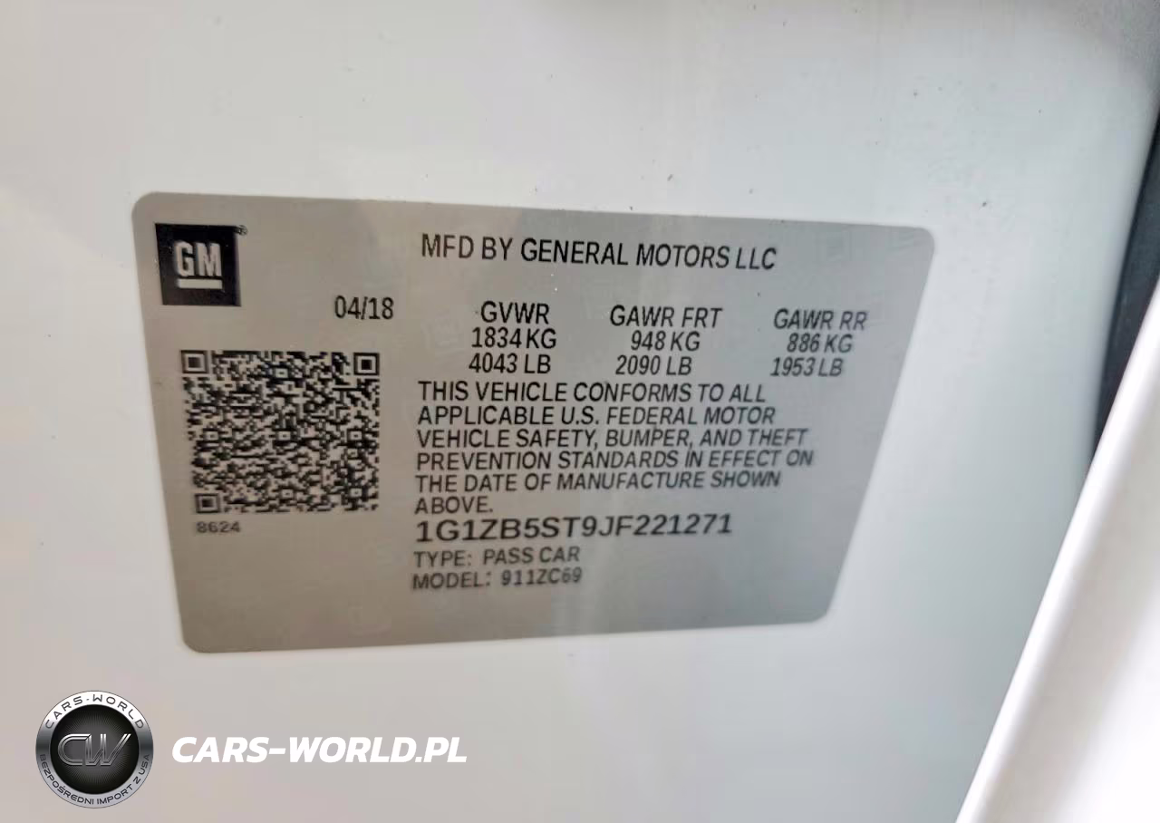 2018 Chevrolet Malibu Ls VIN:1G1ZB5ST9JF221271 - 12