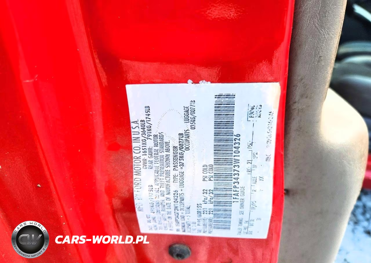 2003 Ford Focus Se Comfort VIN:1FAFP34373W104326 - 12