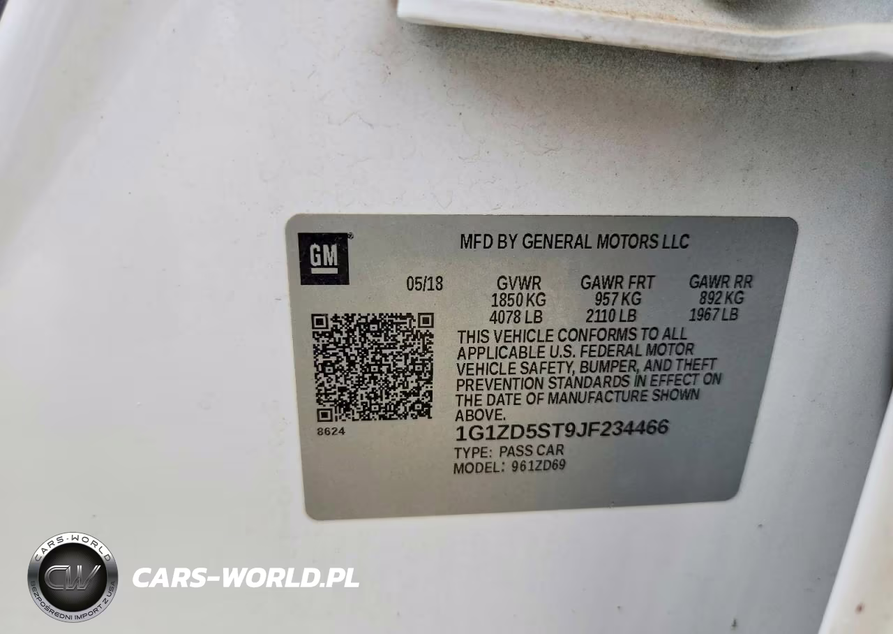 2018 Chevrolet Malibu Lt VIN:1G1ZD5ST9JF234466 - 12
