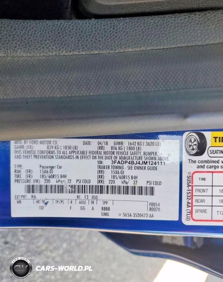 2018 Ford Fiesta Se VIN:3FADP4BJ4JM124111 - 12