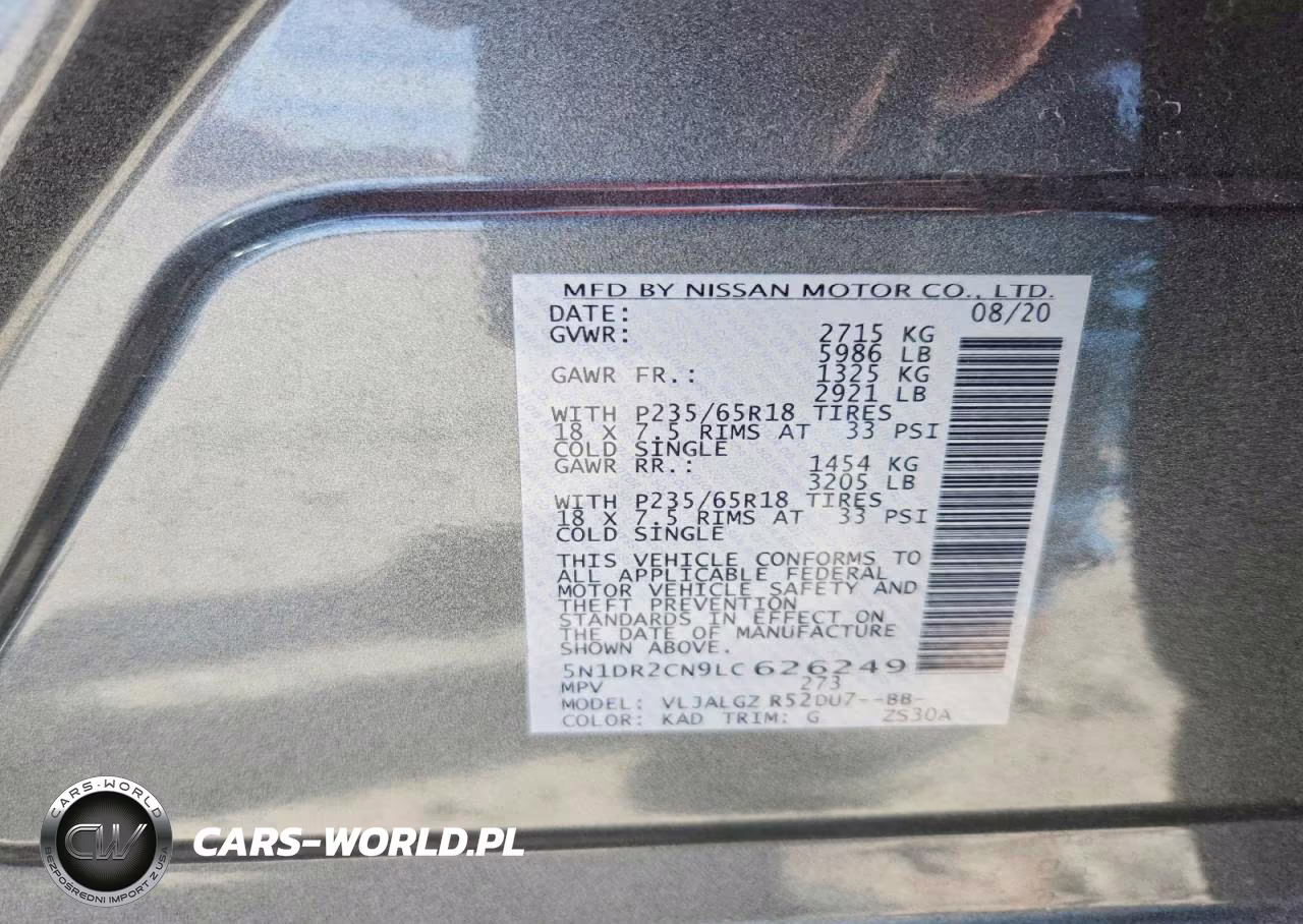 2020 Nissan Pathfinder Sl VIN:5N1DR2CN9LC626249 - 13