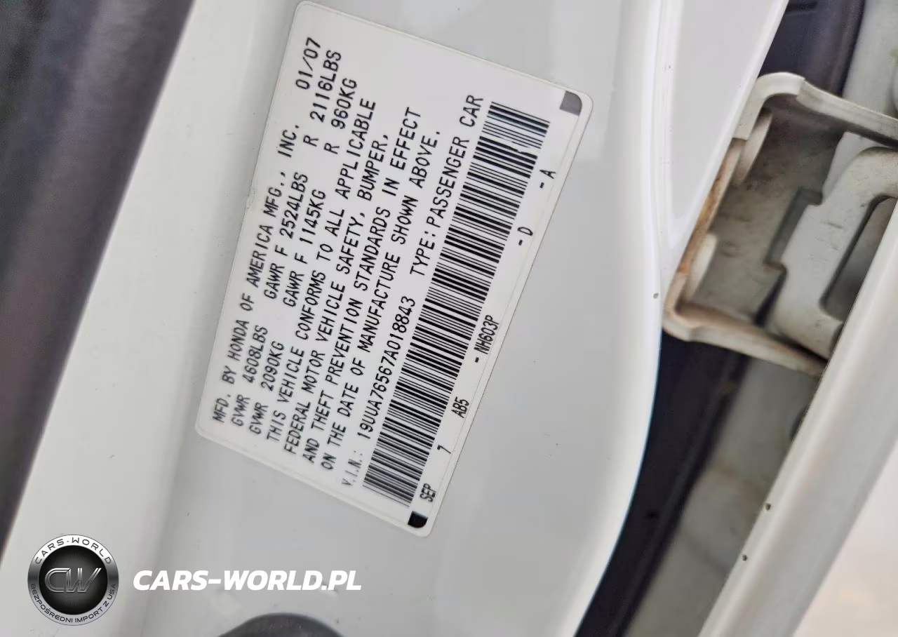 2007 Acura Tl Type S VIN:19UUA76567A018843 - 13