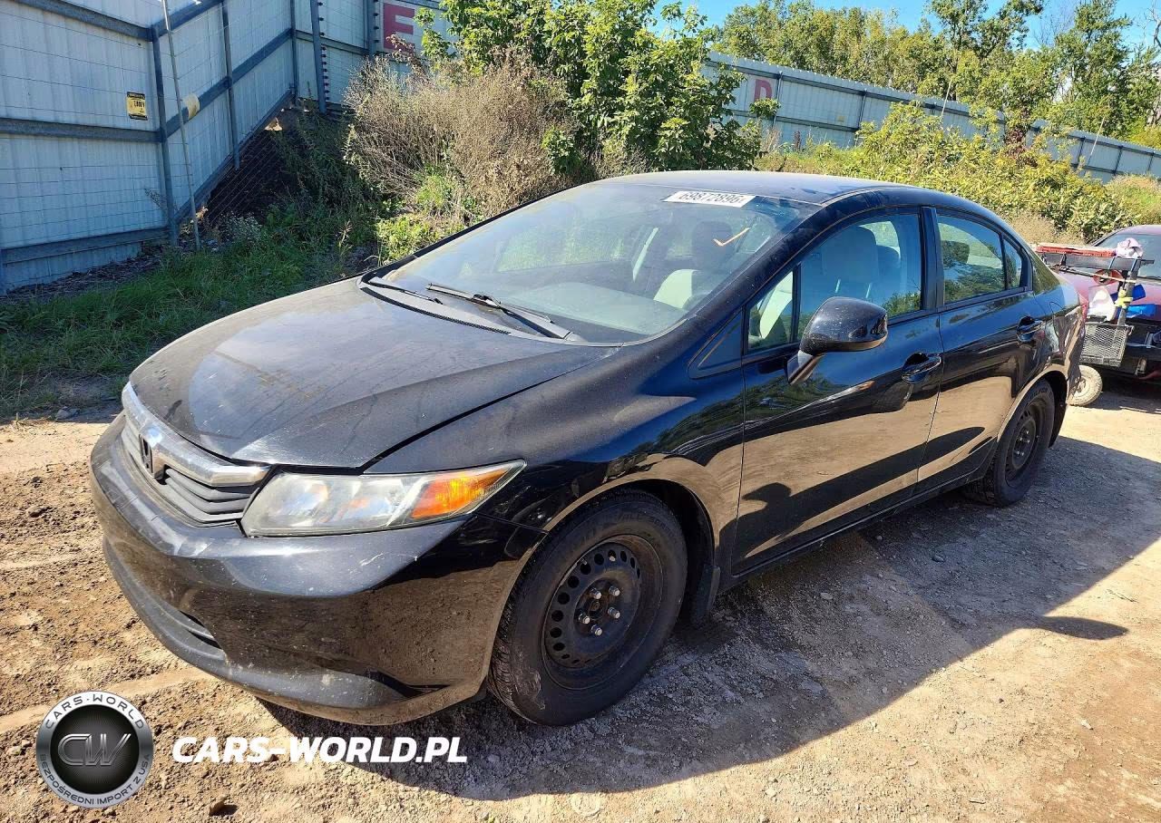 2012 Honda Civic Lx VIN:19XFB2F5XCE106177 - 1
