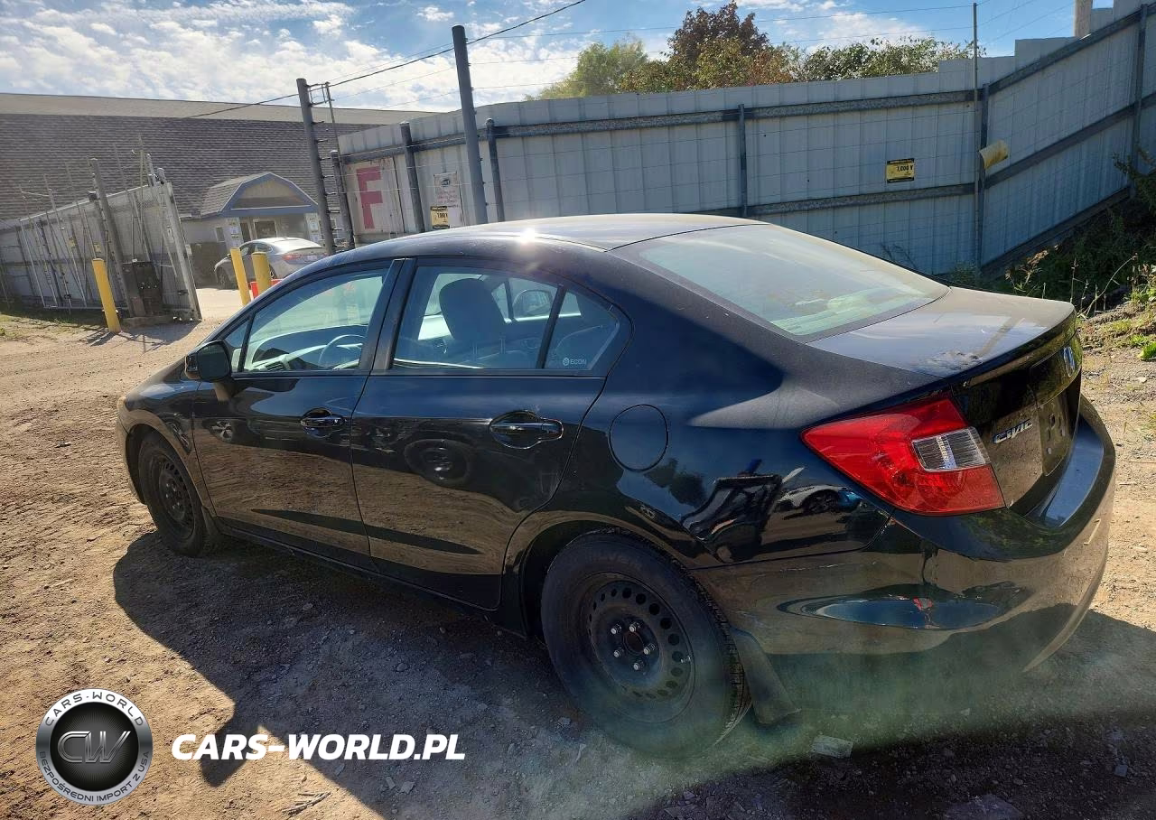 2012 Honda Civic Lx VIN:19XFB2F5XCE106177 - 2