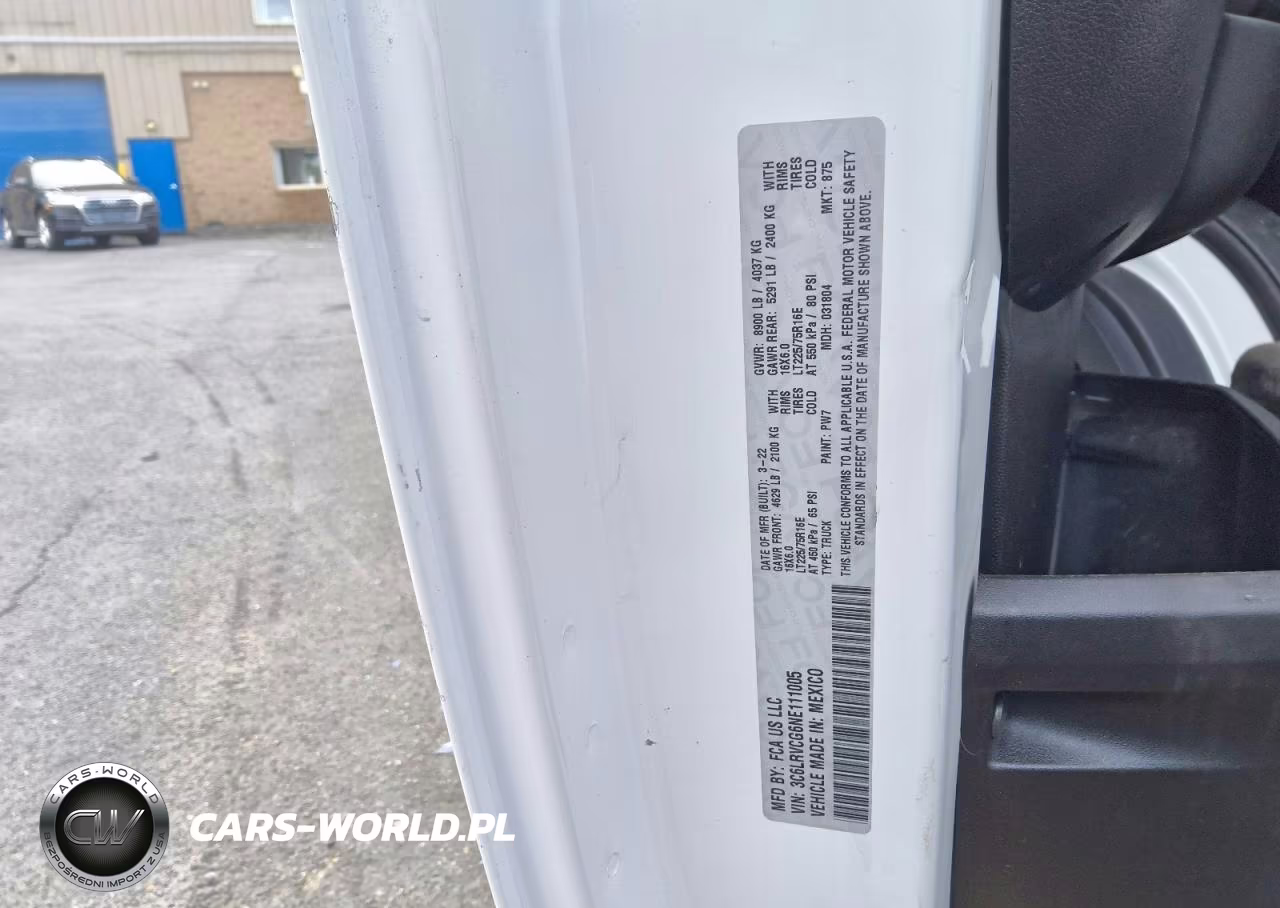 2022 Ram Promaster 2500 2500 High VIN:3C6LRVCG6NE111005 - 12