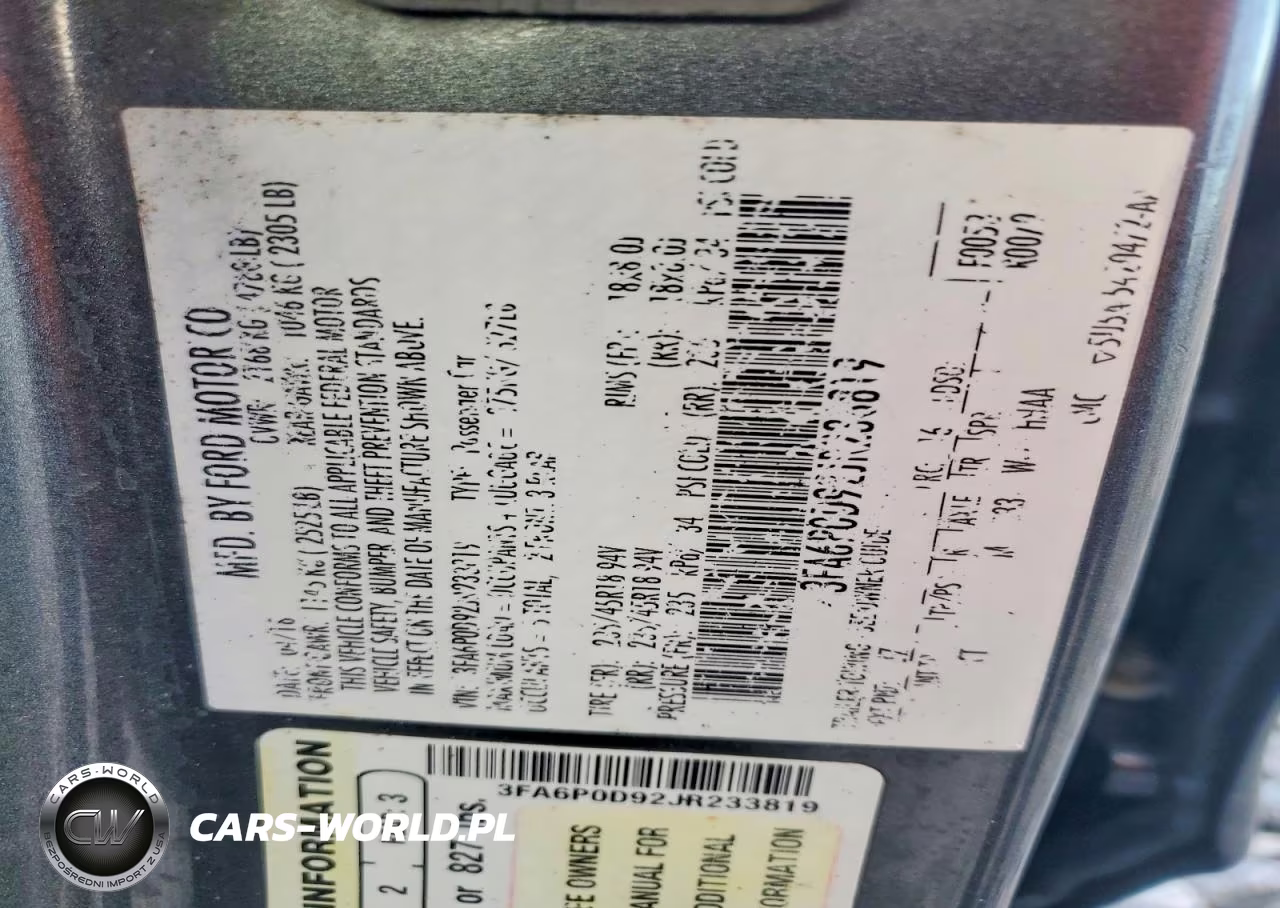 2018 Ford Fusion Titanium VIN:3FA6P0D92JR233819 - 13
