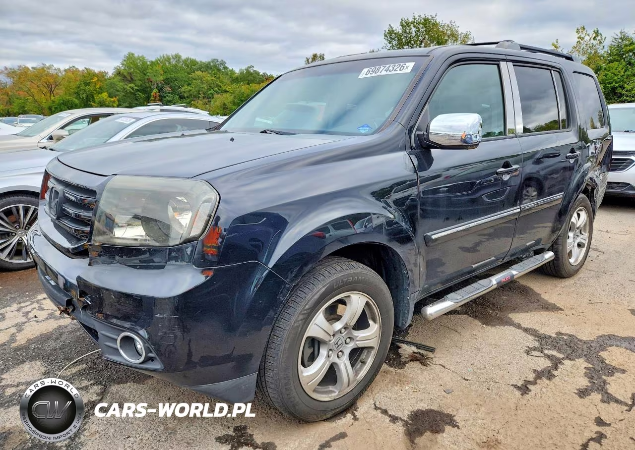 2012 Honda Pilot Exl VIN:5FNYF4H62CB086032 - 1