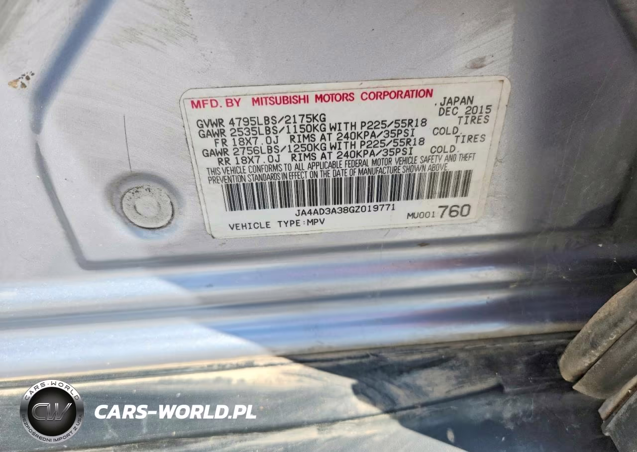 2016 Mitsubishi Outlander Se VIN:JA4AD3A38GZ019771 - 13