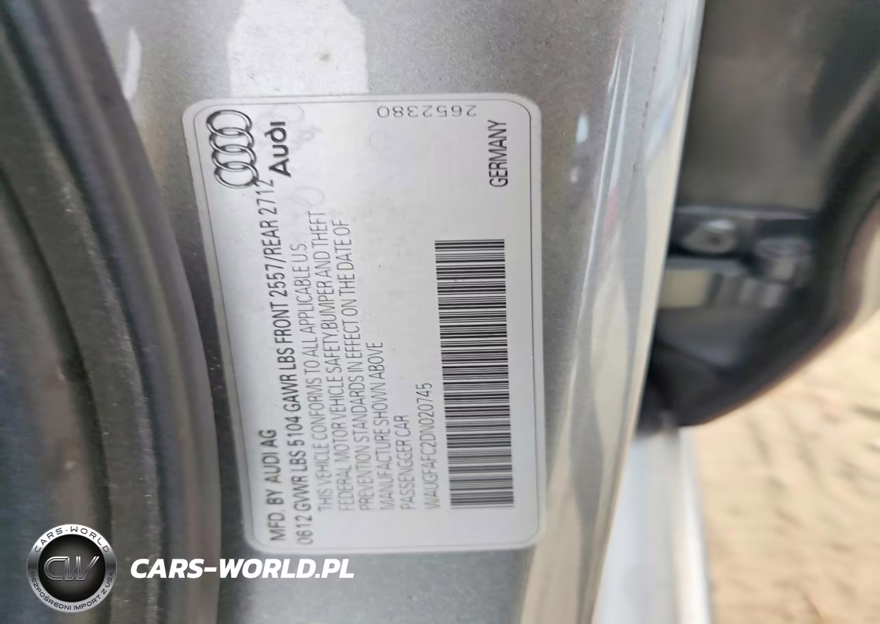 2013 Audi A6 Premium Plus VIN:WAUGFAFC2DN020745 - 12