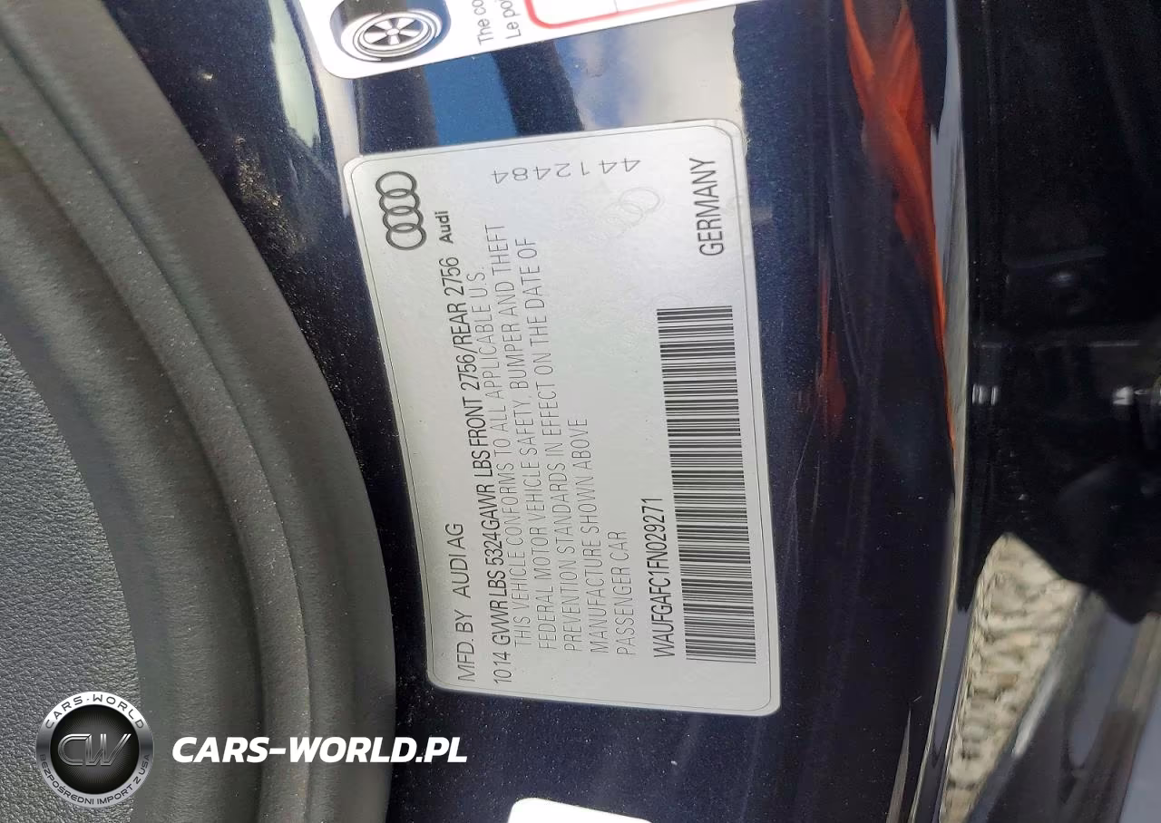 2015 Audi A6 Premium Plus VIN:WAUFGAFC1FN029271 - 12