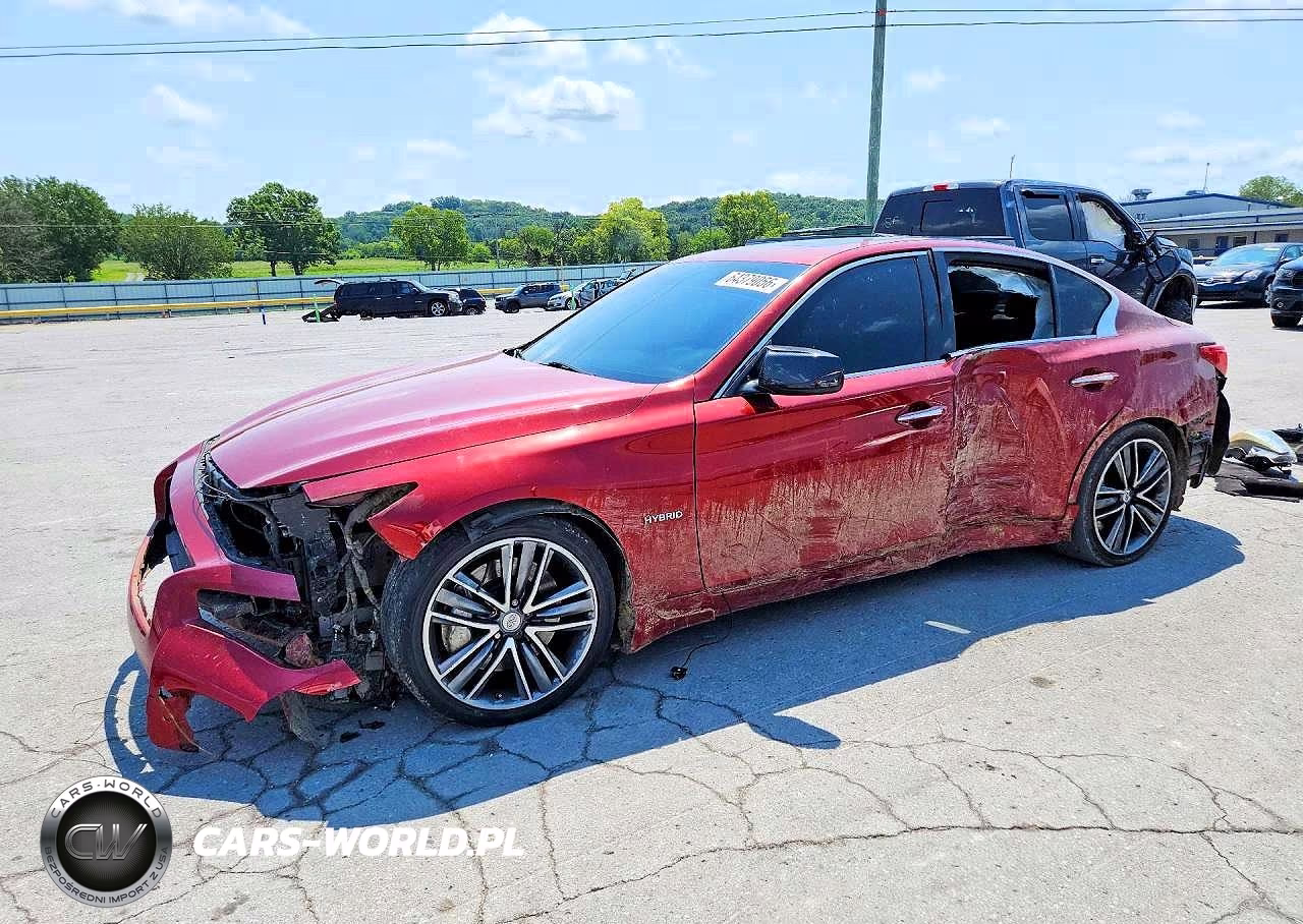 2014 Infiniti Q50 Hybrid Premium VIN:JN1AV7APXEM690305 - 1