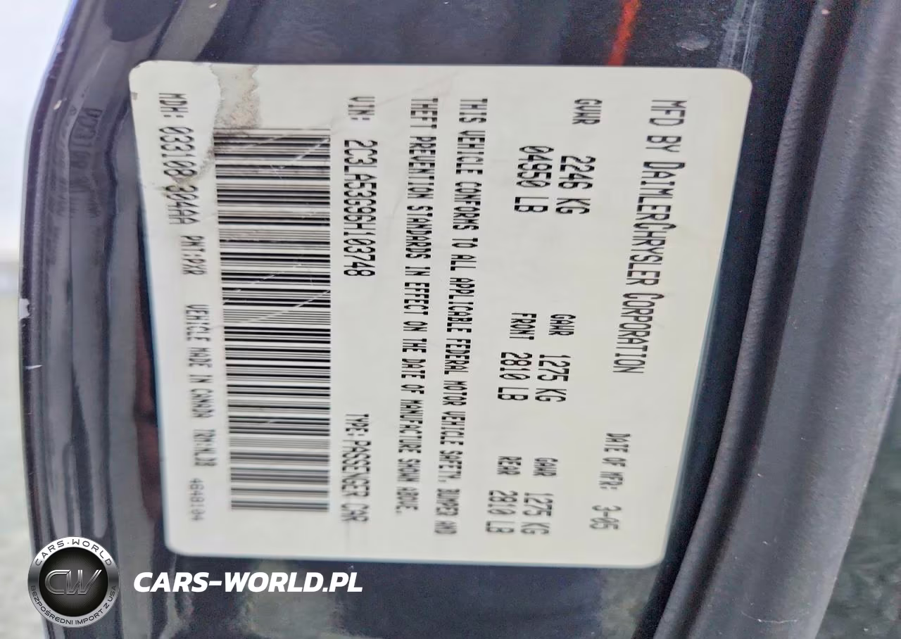 2006 Chrysler 300 Touring VIN:2C3LA53G96H103748 - 13