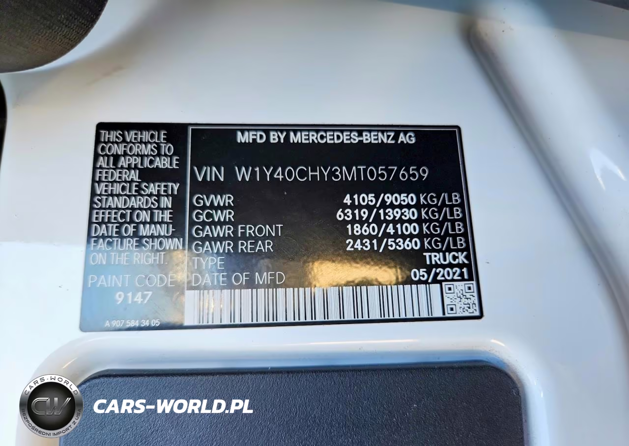 2021 Mercedes-Benz Sprinter 2500 High Roof I4 VIN:W1Y40CHY3MT057659 - 13