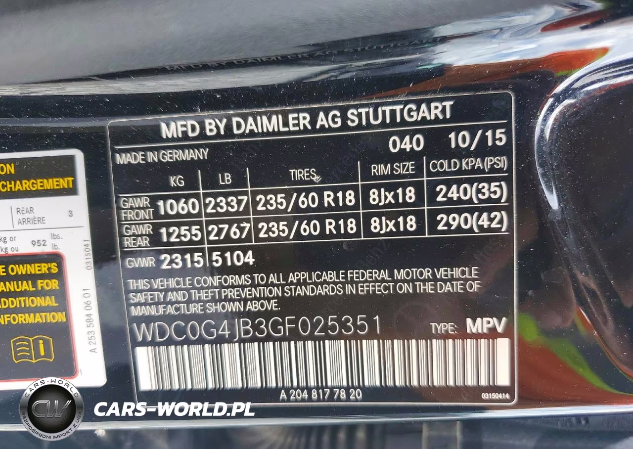 2016 Mercedes-Benz Glc 300 VIN:WDC0G4JB3GF025351 - 12