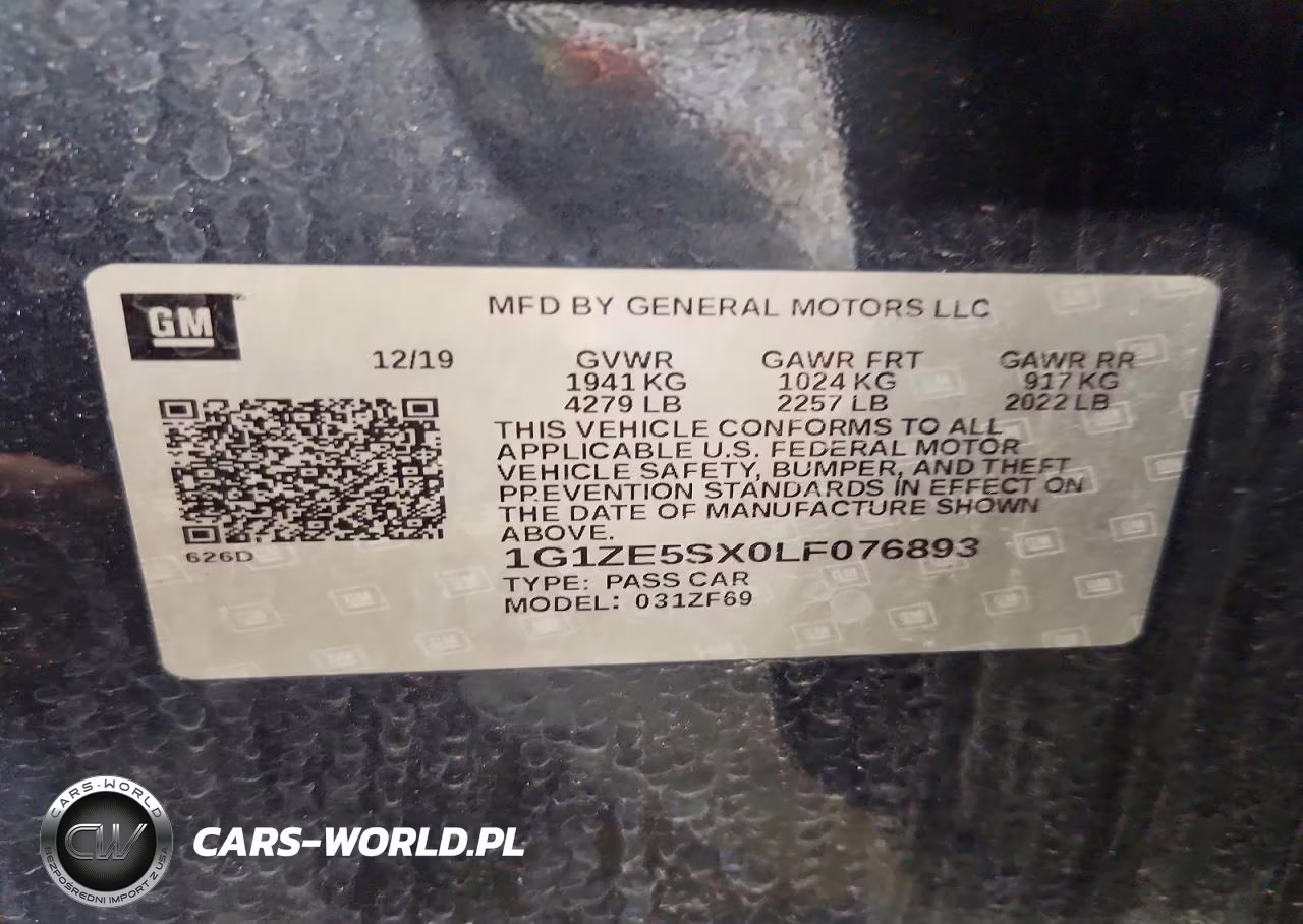 2020 Chevrolet Malibu Premier VIN:1G1ZE5SX0LF076893 - 12