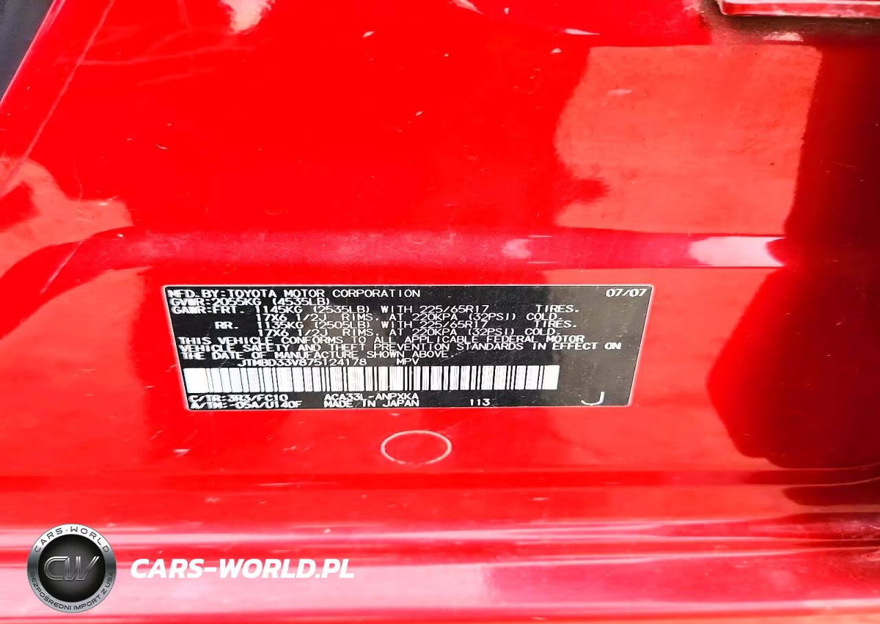 2007 Toyota Rav4 Base VIN:JTMBD33V875124178 - 13