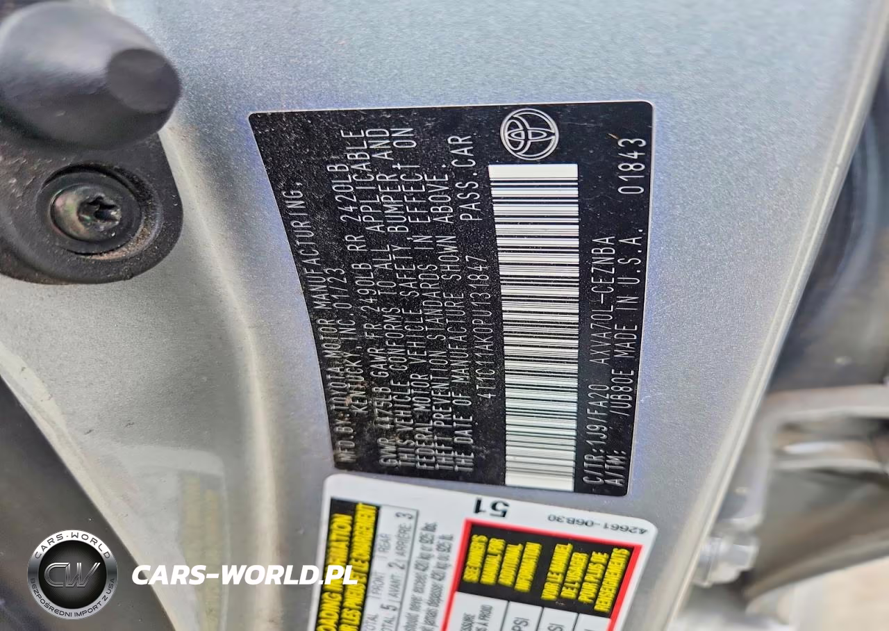 2023 Toyota Camry Le VIN:4T1C11AK0PU131847 - 12