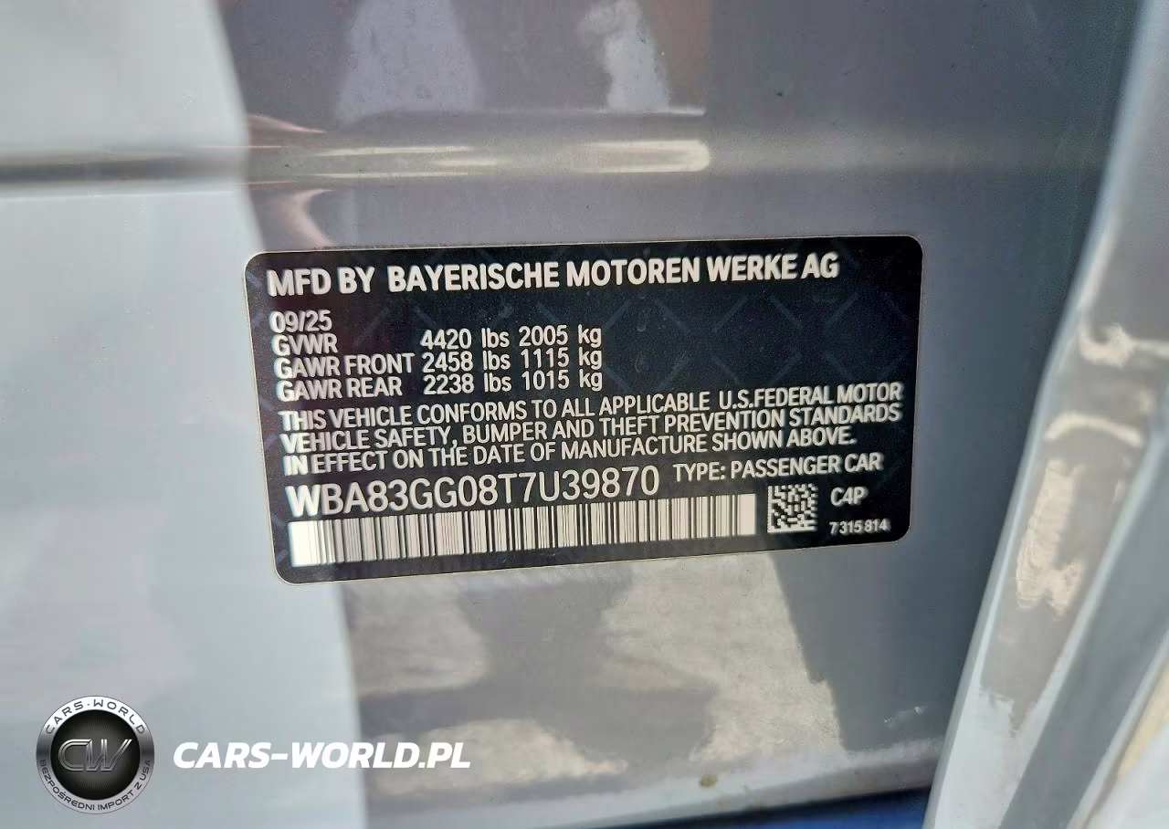 2026 B M W 2 Series 4D Sedan Gc 228 Msport VIN:WBA83GG08T7U39870 - 12