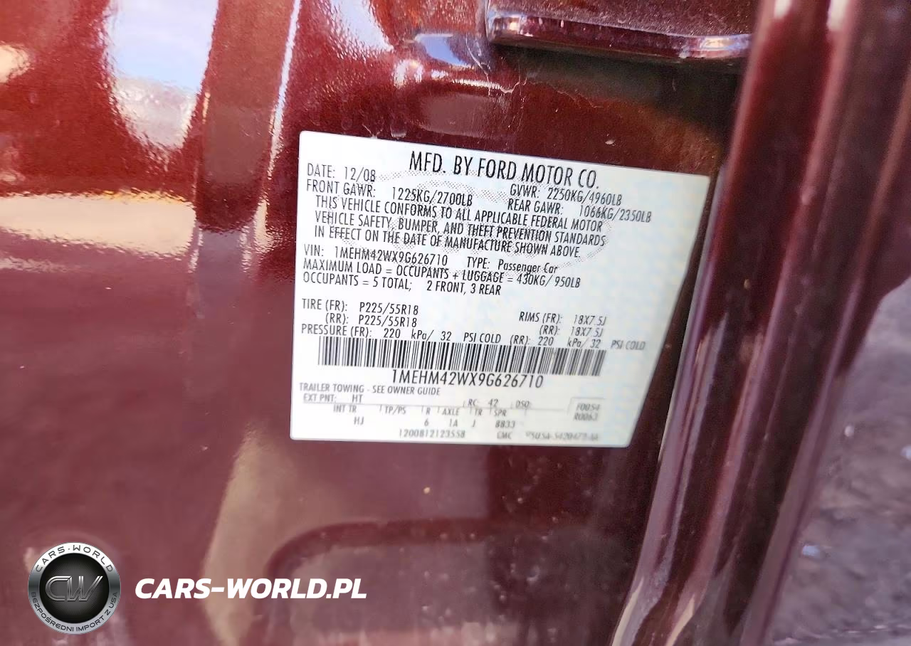 2009 Mercury Sable Premier VIN:1MEHM42WX9G626710 - 13