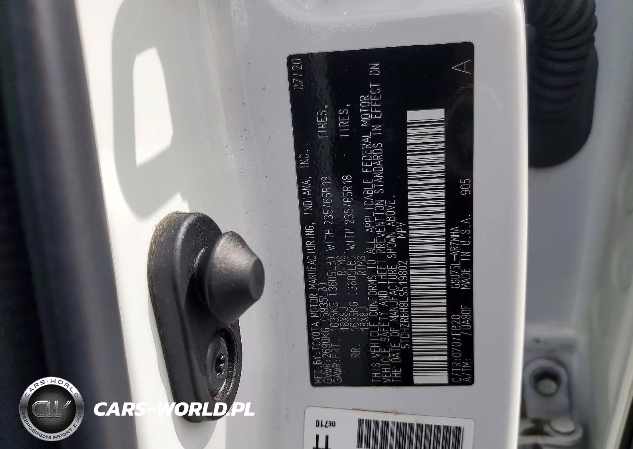 2020 TOYOTA HIGHLANDER XLE VIN:5TDHZRBH8LS519802 - 13