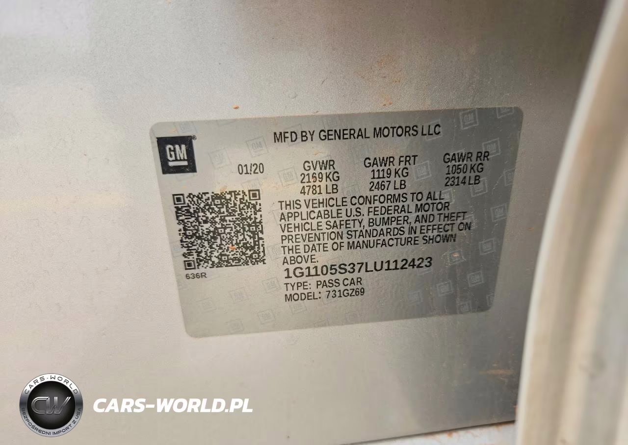 2020 Chevrolet Impala Premier VIN:1G1105S37LU112423 - 12