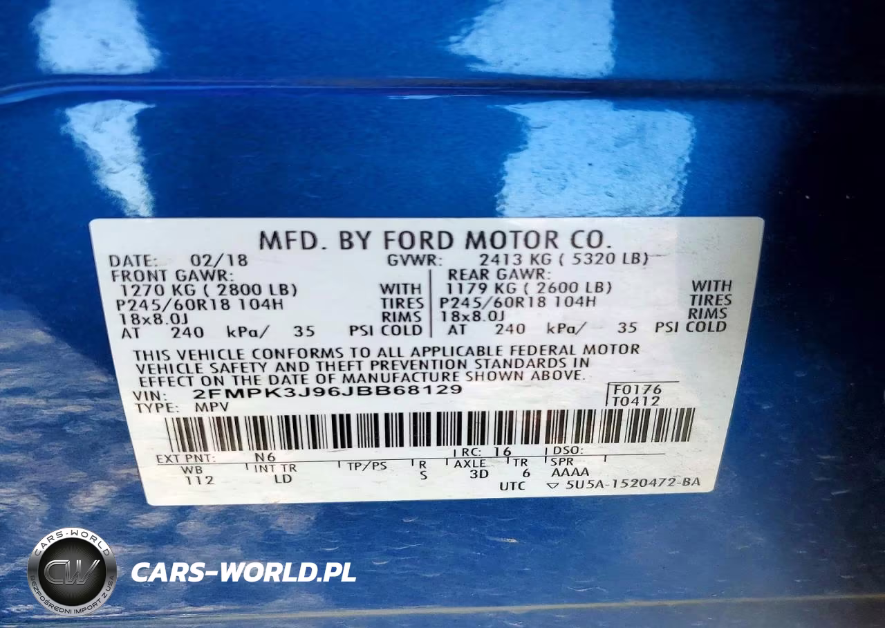 2018 Ford Edge Sel VIN:2FMPK3J96JBB68129 - 14