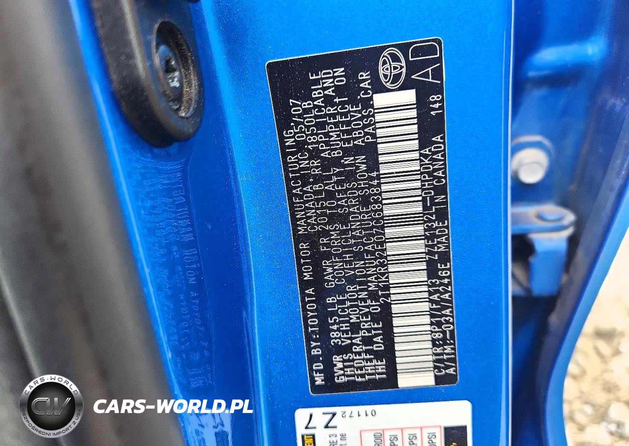 2007 Toyota Matrix Base VIN:2T1KR32E07C683844 - 13