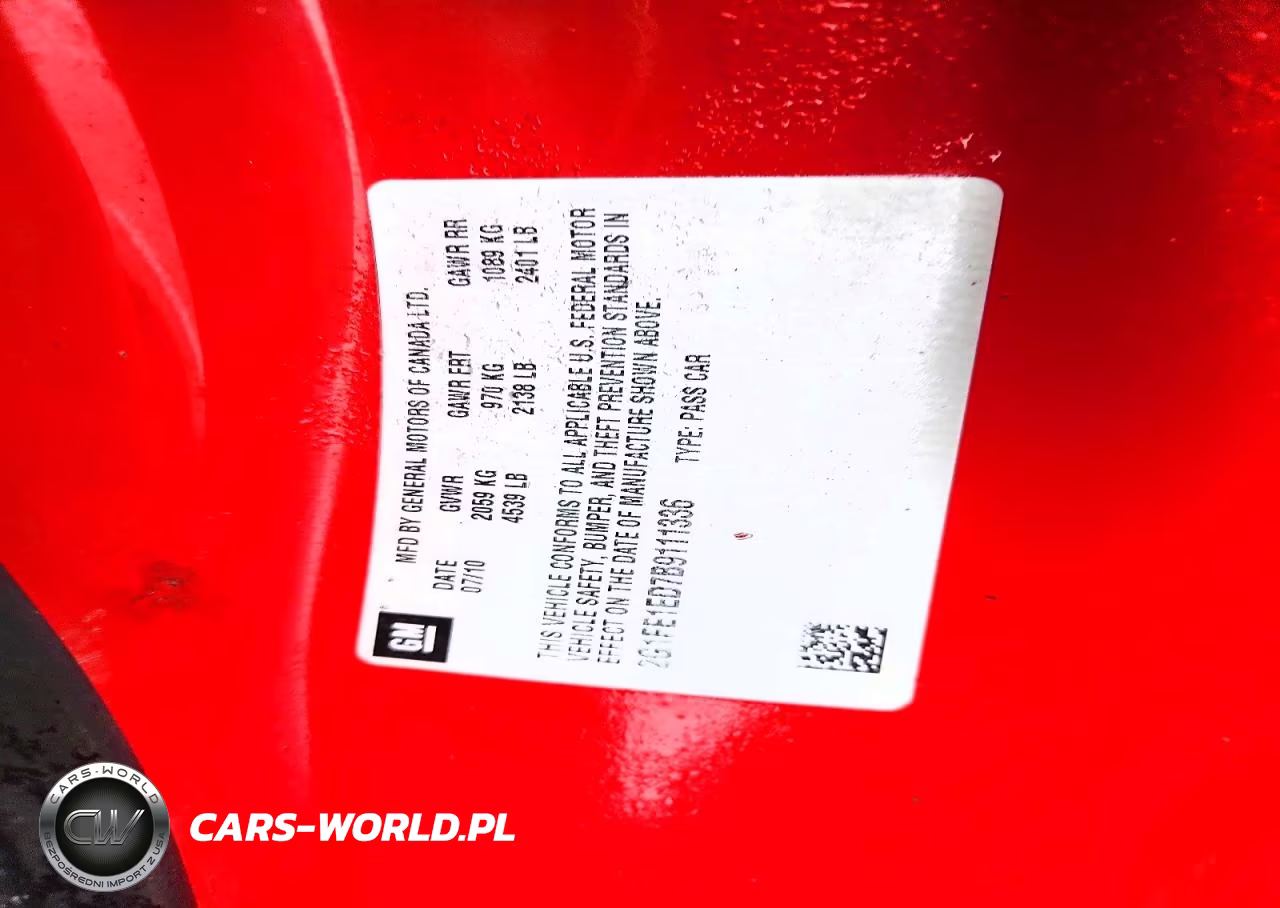 2011 Chevrolet Camaro Ls VIN:2G1FE1ED7B9111336 - 12