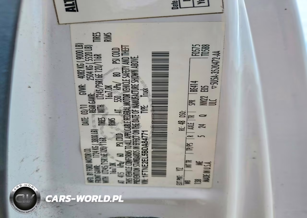 2011 Ford Econoline E250 Van VIN:1FTNE2EL5BDA84771 - 13