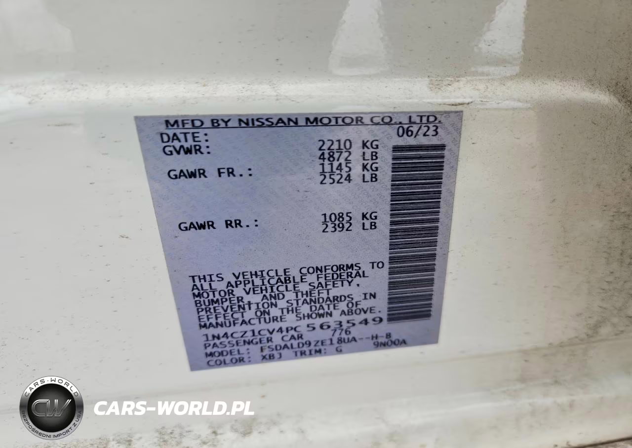 2023 Nissan Leaf Sv Plus VIN:1N4CZ1CV4PC563549 - 12