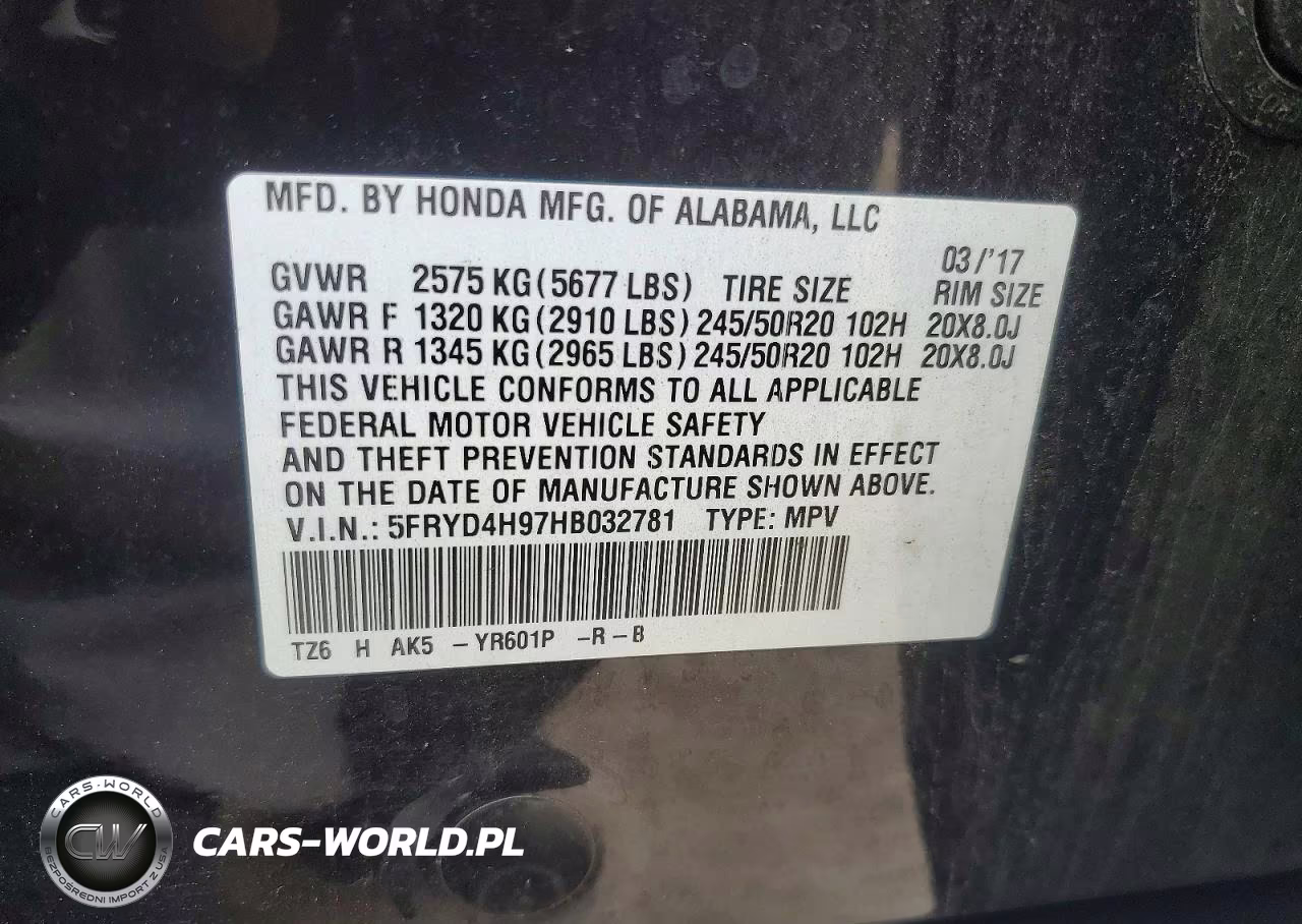 2017 Acura Mdx Advance VIN:5FRYD4H97HB032781 - 13