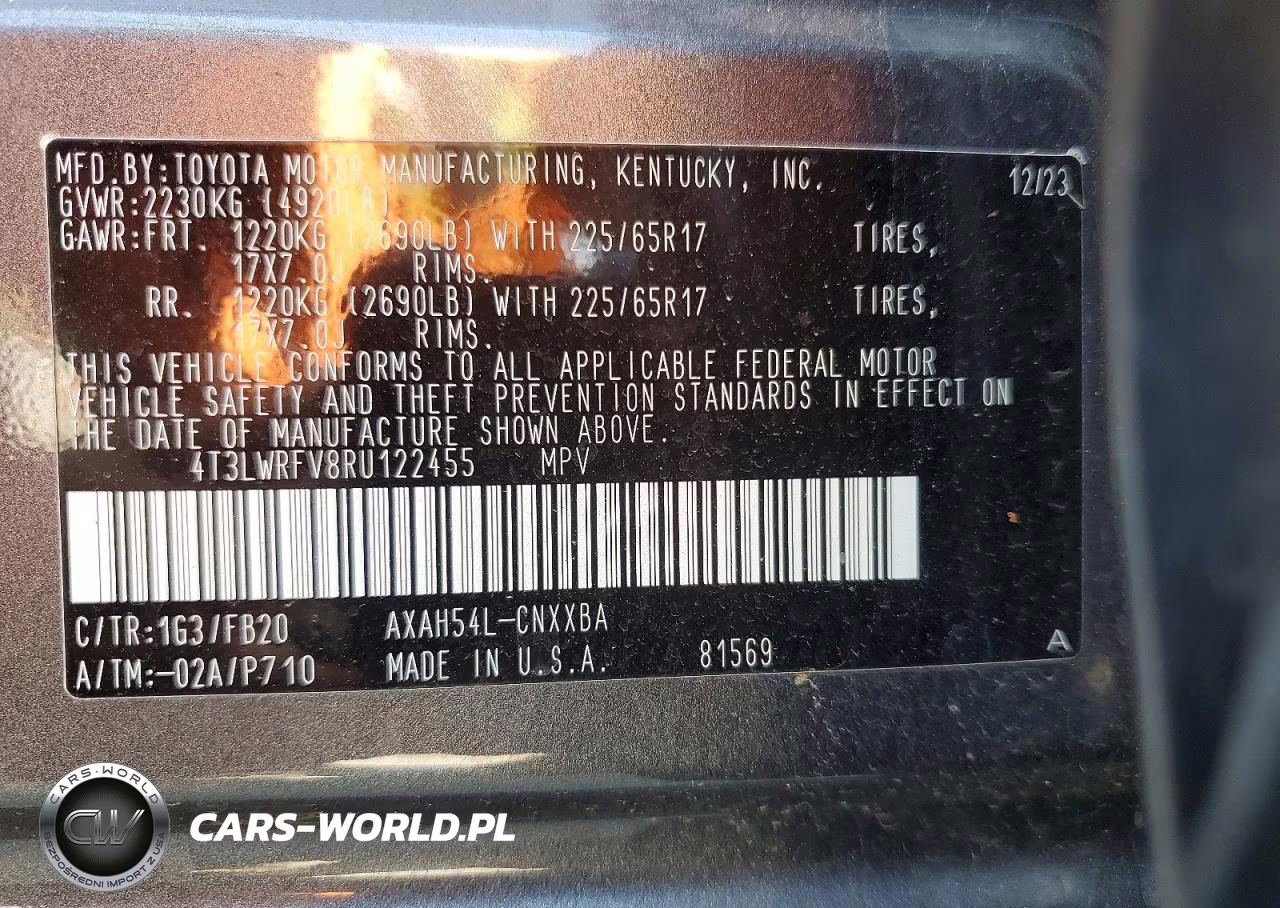 2024 Toyota Rav4 Le VIN:4T3LWRFV8RU122455 - 13